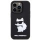 3. Karl Lagerfeld KLHCP14L3DRKHNK iPhone 14 Pro 6.1" schwarz/schwarz Hardcase Rubber Choupette 3D