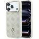 Guess Peony 4G MagSafe-Hülle mit kleinem Logo für iPhone 17 Pro / 18 Pro – Beige