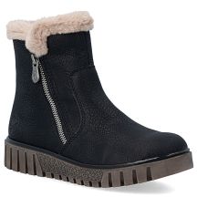 Gefütterte schwarze Damen-Ankle-Boots Rieker Y3481-01