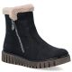 Gefütterte schwarze Damen-Ankle-Boots Rieker Y3481-01