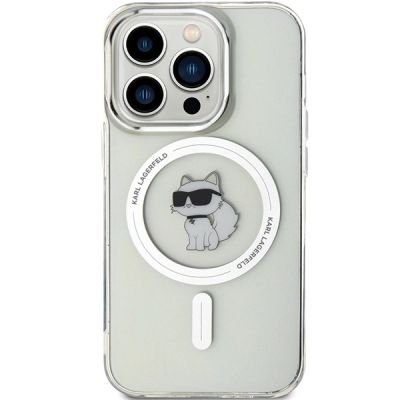 3. Karl Lagerfeld IML Choupette MagSafe Hülle für iPhone 14 Pro – transparent