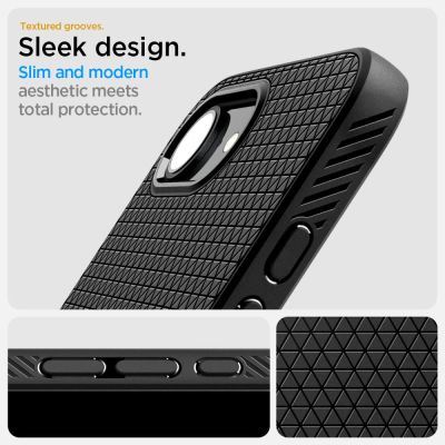 18. Spigen Liquid Air Hülle für iPhone 16e / 17e – Mattschwarz