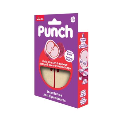 3. Vileda Punch Universal-Scheuerschwamm Apfel 1 Stück.