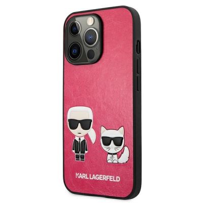 2. Karl Lagerfeld Ikonik Karl&Choupette Hülle für iPhone 13 Pro / iPhone 13 - Fuchsia