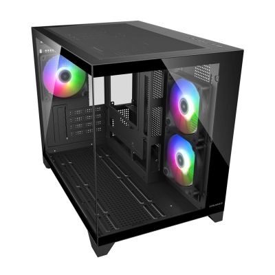 2. COUGAR CGR-2QA6B-RGB Mini-Tower, Schwarz