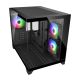 2. COUGAR CGR-2QA6B-RGB Mini-Tower, Schwarz