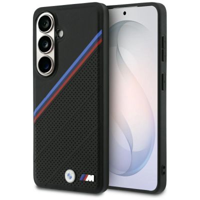 BMW Tricolor Metal Logo MagSafe Hülle für Samsung Galaxy S26 - Schwarz