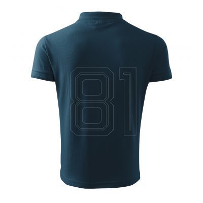 4. Malfini Pique Polo Free M MLI-F0302 marineblaues Poloshirt