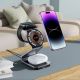 6. Tech-Protect QI15W-A29 3in1 induktives Ladegerät mit MagSafe für Smartphone / Apple Watch / AirPods – Schwarz