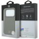 8. Mercedes Leder-Mesh-Hülle mit Bow Line MagSafe für iPhone 18 Pro / 17 Pro – Dunkelgrau