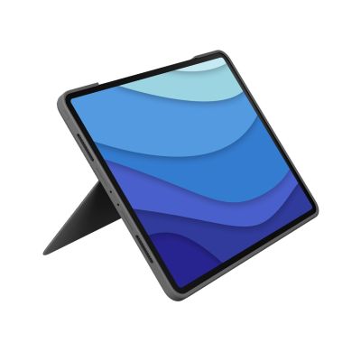 4. Logitech Combo Touch QWERTZ Deutscher Smart Connector Grau