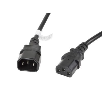 LANBERG STROMKABELVERLÄNGERUNG C13 -> C14 VDE, 3M