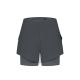 2. Rogelli Damen-Shorts 2in1 ESSENTIAL grau M