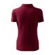 3. Damen-Poloshirt mit Piqué-Muster (Granat)