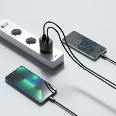 6. Tech-Protect C30W USB-C PD 30W / USB-A QC 3.0 Netzwerkladegerät – Schwarz
