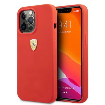 Ferrari FESIHCP13XRE iPhone 13 Pro Max 6.7" rot/rot Hardcase Silikon