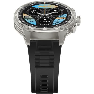 9. Smartwatch Gravity Silbernes Armband + Armband GT41-3