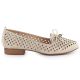 2. Damen-Lords-Schuhe mit durchbrochenem Goldmuster, Modell Jezzi 222-5