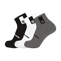 SALOMON EVERYDAY ANKLE 3er-Pack Schwarz-Weiß-Medium GR LC2086700