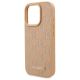 6. Karl Lagerfeld Leder-Monogramm-Metalllogo-MagSafe-Hülle für iPhone 16 Pro – Beige