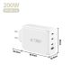 5. Tech-Protect NC200W-GaN 4-Port 200W Wandladegerät – Weiß