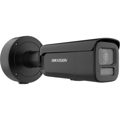 Hikvision Pro Series mit ColorVu DS-2CD2647G3-LIZS2UY/SL (2,8–12 mm) SCHWARZ Industrielle Bullet-IP-Sicherheitskamera für Innen- und Außenbereich, 2688 x 1520 px, Wand-/Pfostenmontage