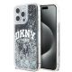 DKNY Liquid Glitter Big Logo Hülle für iPhone 15 Pro Max – Schwarz
