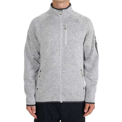 Herren-Fleece 4F M443, kühles Hellgrau-Melange 4FWSS26TFLEM443, Größe 27M
