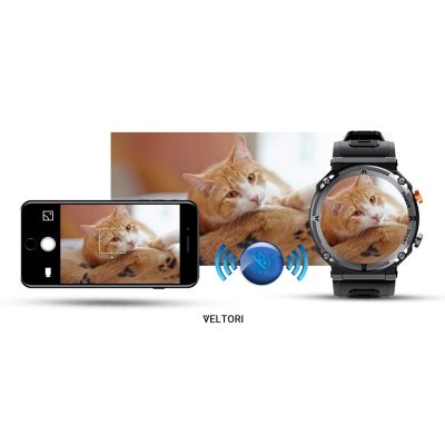 19. VELTORI VT130-1 Smartwatch Schwarzes Silikonarmband