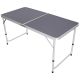 3. Klappbarer Campingtisch 120 x 60 x 70/62/55 cm, Grau