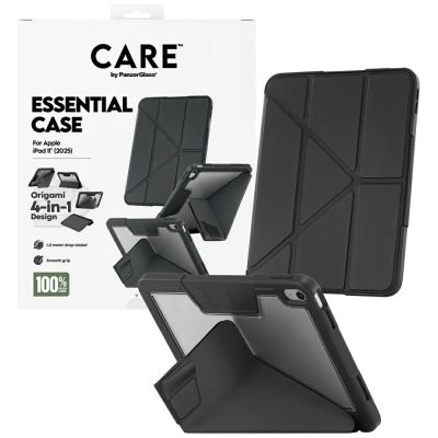 4. Care by PanzerGlass Y-Fold-Case für iPad 11" 2025 (11. Gen.) - Schwarz