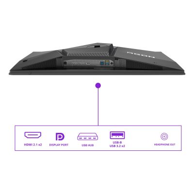 4. AOC AGON PRO AG276QKD2 Computermonitor 67,3 cm (26,5") 2560 x 1440 px Quad HD QD-OLED Schwarz, Grau