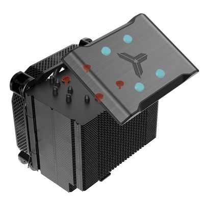 5. Jonsbo HX6250 Prozessorkühler 14 cm Schwarz 1 Stück.