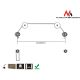 2. Maclean MC-557 TV-Kabelhalterung (Wandmontage, Halterung - 70"; max. 50 kg)