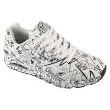 Skechers Uno - Process Sketch 183501-WBK Weiß 39,5