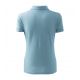 6. Damen-Poloshirt mit Piqué-Poloshirt (Blau)