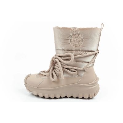 2. Lee Cooper Damen Winter Trekking Sportschuhe, isoliert, beige, Naturleder