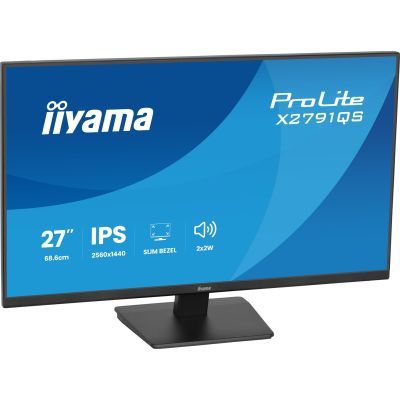 5. iiyama ProLite X2791QS-B1 Computermonitor 68,6 cm (27") 2560 x 1440 px Quad HD LED Schwarz