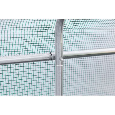 7. Gewächshaus-Gartentunnel 300x600x200CM PE-Konstruktion Stahl Grün