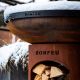 26. BF Bonbiza XL Offene rostige Gartenfeuerstelle