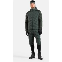 Herren-Hybridjacke ODLO Zeroweight Insulator Mid Layer Hoody Full Zip, grün