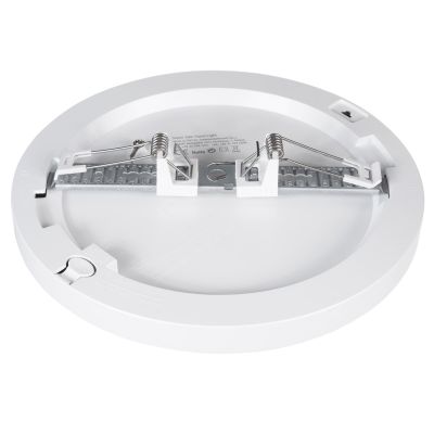 6. LED-Deckenpanel 7-in-1, Einbau- und Aufputzmontage, ultraflach, 30 W, 3 Farben (Weiß, Nordweiß, Uhrzeigersinn), LED4U LD142, Mikrowellen-Einbaunetzteil