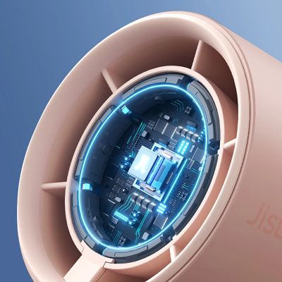 6. Jisulife Handventilator Pro1 3600 mAh FA53 (ABS) Mini-Gebläse, tragbarer USB-Ventilator – Rosa