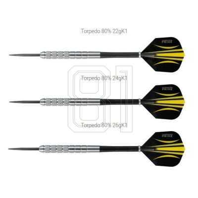 6. Harrows Torpedo Darts 80% Steeltip HS-TNK-000013163