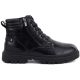 2. Schwarze Herren-Ankle-Boots aus Leder mit zwei Reißverschlüssen, Big Star UU174242