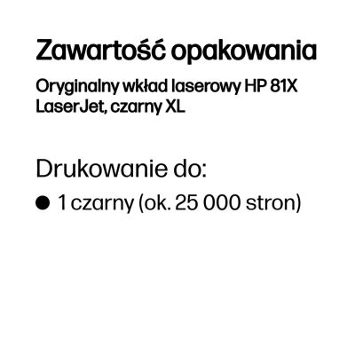 11. HP 81X Original LaserJet Tonerkartusche, Schwarz XL