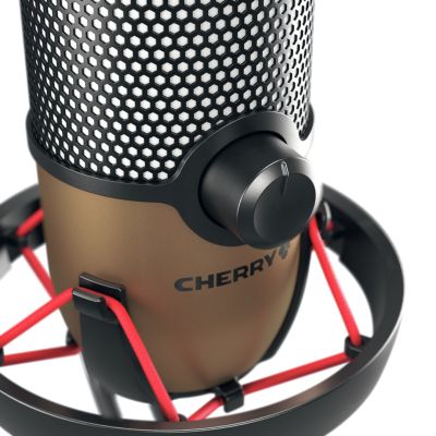 3. CHERRY UM 9.0 PRO RGB Desktop-Mikrofon Schwarz, Kupfer