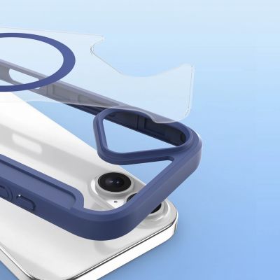 9. Dux Ducis Skin X Pro iPhone 17 Air Hülle mit MagSafe und Wallet - Blau