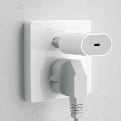 5. Dudao A14EUC PD 20W USB-C Wandladegerät mit Kabel – Weiß