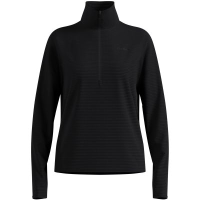 Damen-Sweatshirt mit Stehkragen Odlo ESSENTIAL THERMAL Midlayer 1/2-Zip schwarz